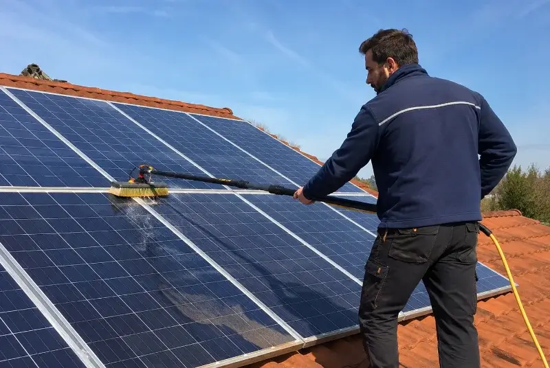 Nettoyage et entretien de panneaux solaires à Roquevaire